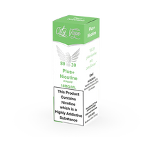 City Vape Plus+ Nicotine e-liquid packaging on a white background