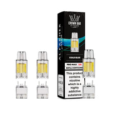 Crown Bar Al Fakher vape refills and packaging on a white background