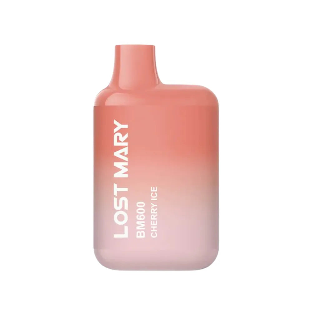Lost Mary vape device with gradient pink and orange design on a white background