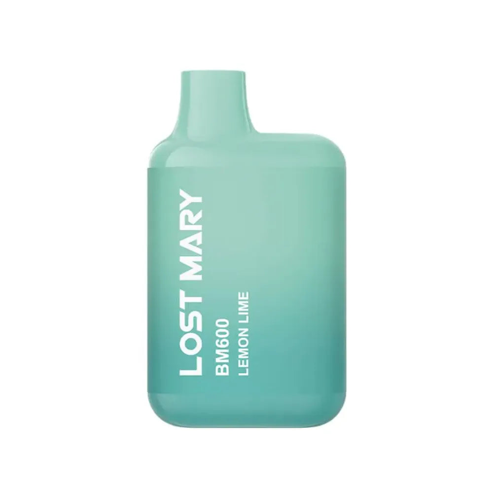 Lost Mary vape device with 'Lemon Lime' flavor on a white background