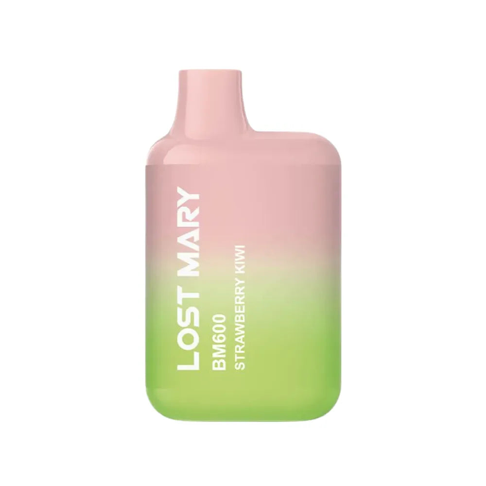 Gradient pink to green vape device with 'Lost Mary' branding on a white background