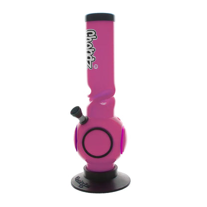 Pink and black bong with 'Chongz' branding on a white background