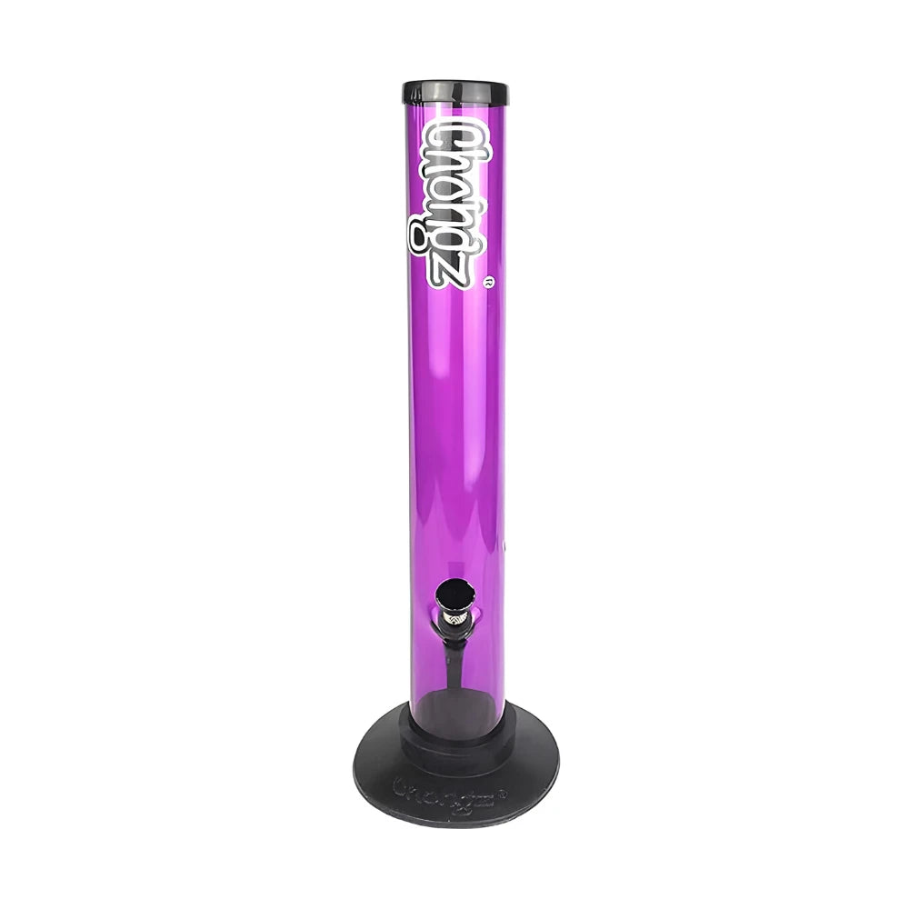 Chongz 40cm "Crapture" straight acrylic bong on a white background