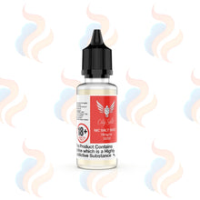 City Vape 50/50 vape nic salt shots packaging with red and white design on a white background