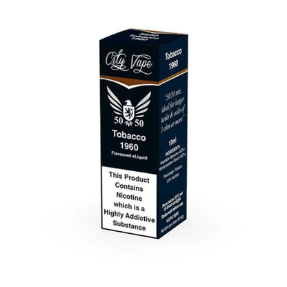 City Vape Tobacco 1960 e-liquid packaging on a white background