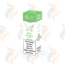 City Vape 80/20 vape nic shots packaging with green and white design on a white background
