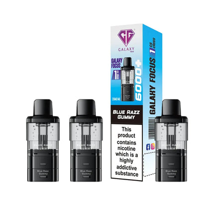 Three Crystal Galaxy refill replacement pods with packaging on a white background