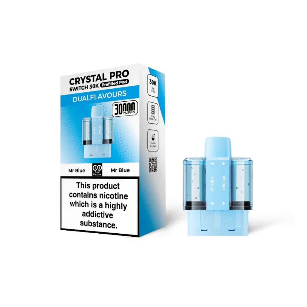 Crystal Pro Switch 30k prefilled pods mr blue/mr blue