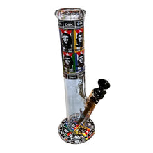 D&K Glass smoking device with colourful design on a white background