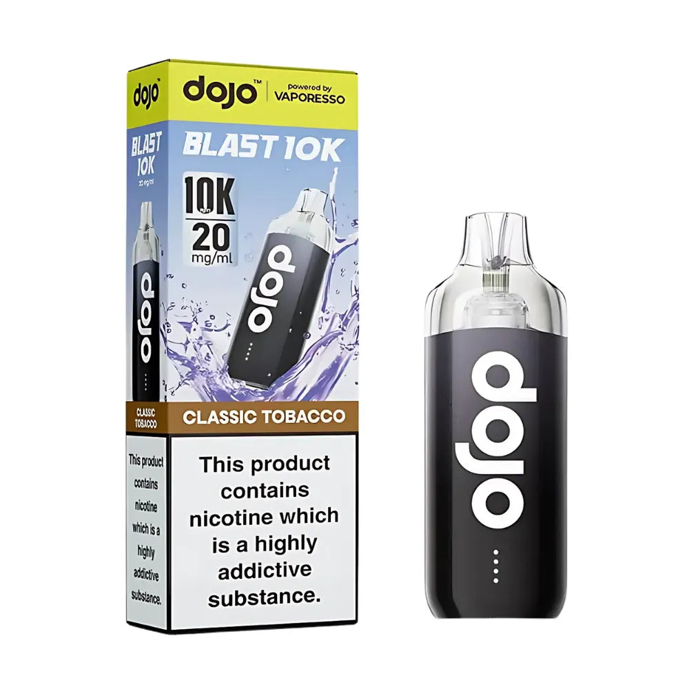  dojo vape device and packaging on a white background