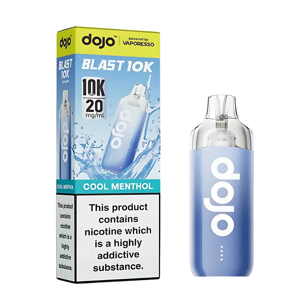  dojo vape device and packaging on a white background