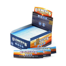 Elements 50-pack blue ultra thin rice King Size Slim rolling papers with natural gum