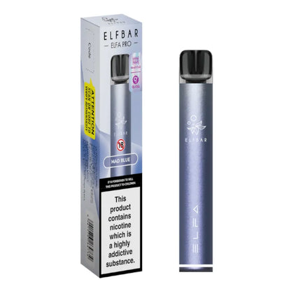 Elf Bar Elfa Pro vape device and packaging on a white background