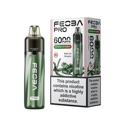 FEOBA Pro vape device and packaging on a white background