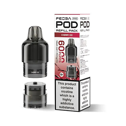 Feoba Pro 6000 packaging and prefilled pods cherry ice
