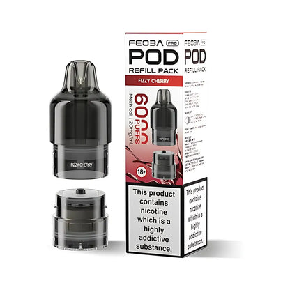 Feoba Pro 6000 packaging and prefilled pods fizzy cherry