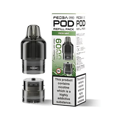 Feoba Pro 6000 packaging and prefilled pods fresh mint