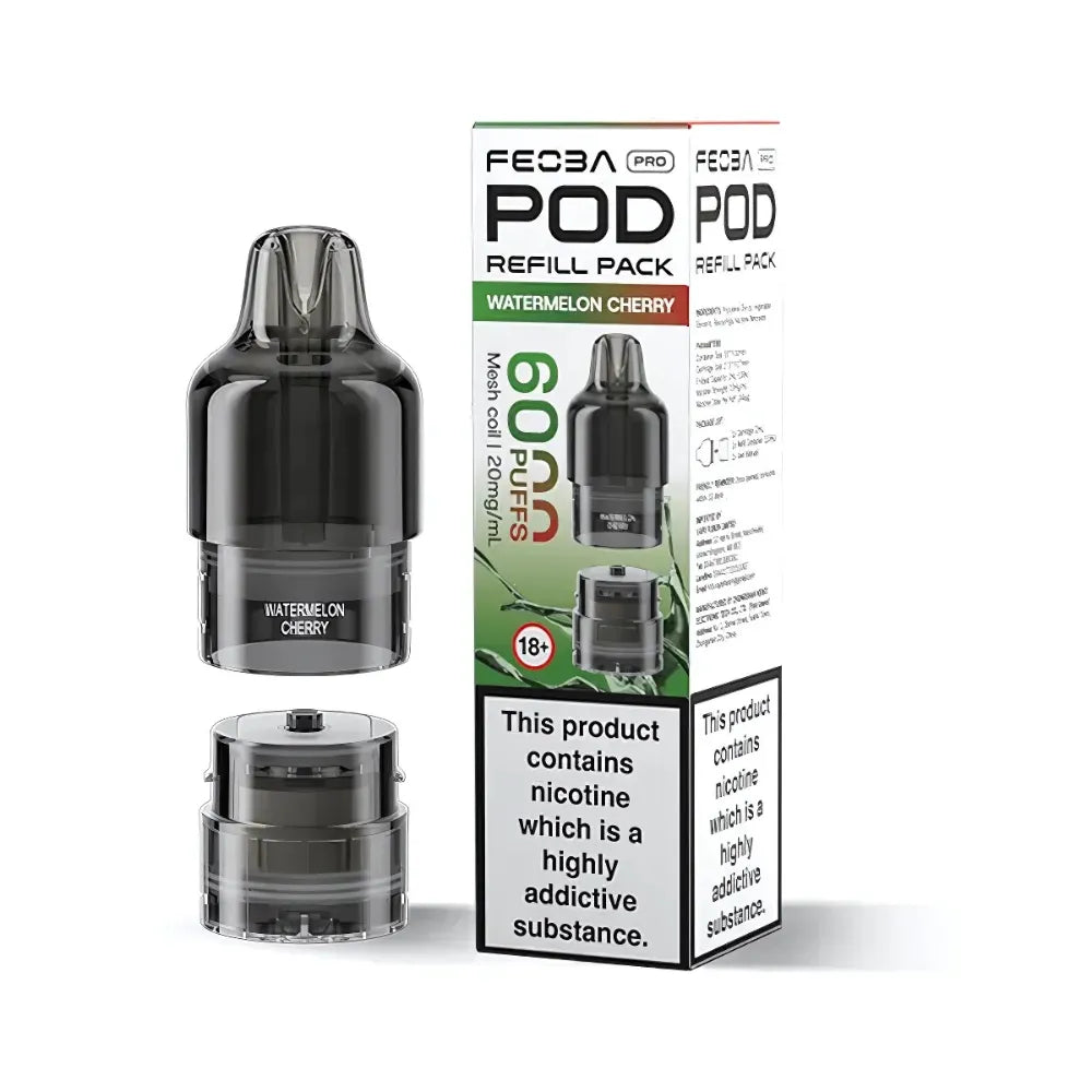 Feoba Pro 6000 packaging and prefilled pods Watermelon Cherry