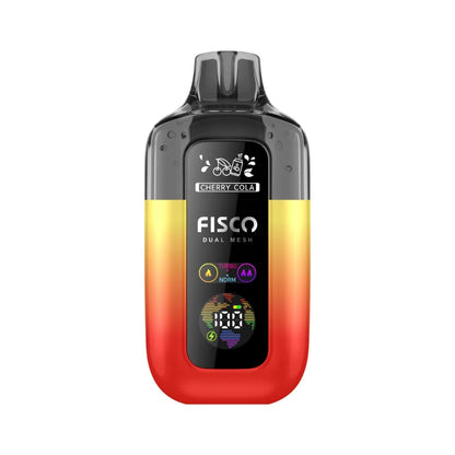 Fisco vape Cherry Cola device with gradient design on a white background