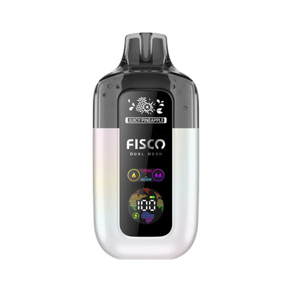 Fisco vape Juicy Pineapple device with display on a white background