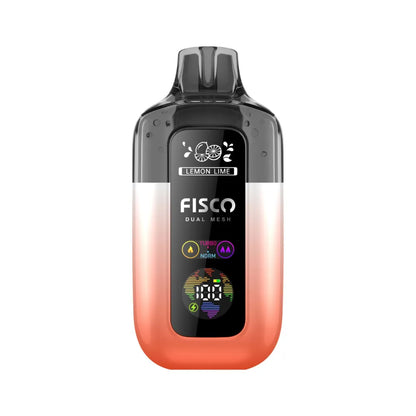 Fisco vape Lemon & Lime device with gradient design on a white background