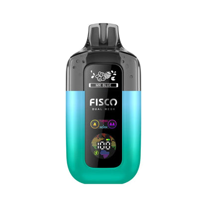 Fisco vape Mr Blue device with gradient design on a white background