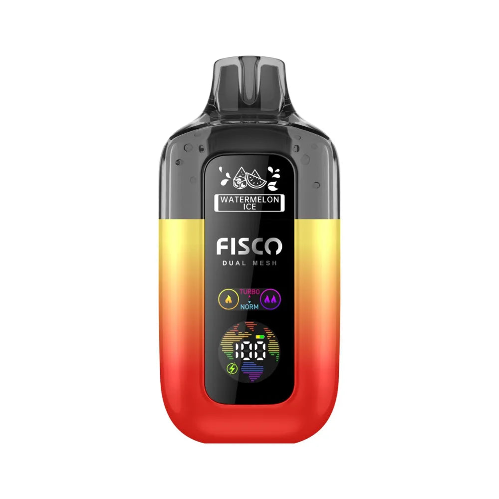 Fisco vape Watermelon Ice device with gradient design on a white background