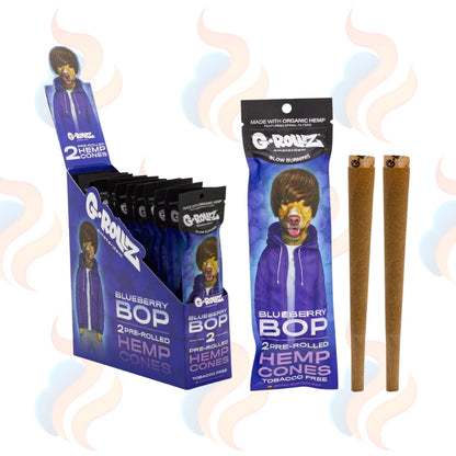 G-Rollz Spanish Terpene Infused Blunt Cones – Hemp King Size Cones (Box of 12) on a white background