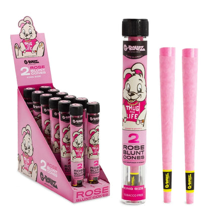 G-Rollz King-Size Blunt Cones - Rose flavour