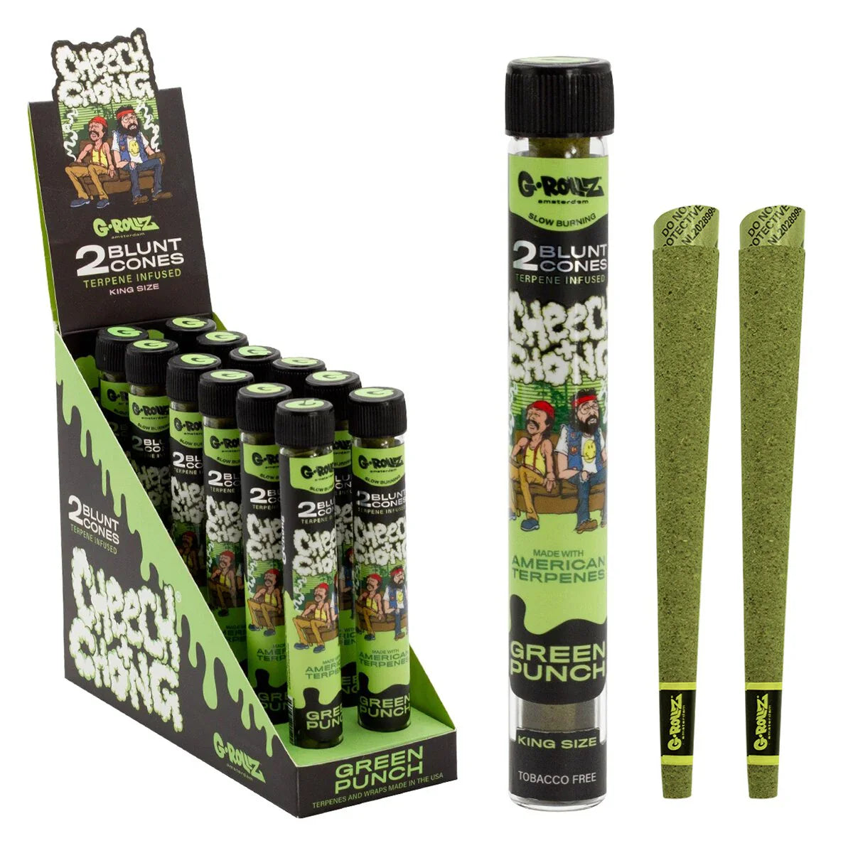 G-Rollz King-Size Blunt Cones - Green Punch flavour