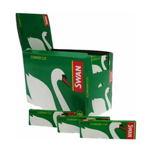 Green Swan rolling papers with swan design on a white background