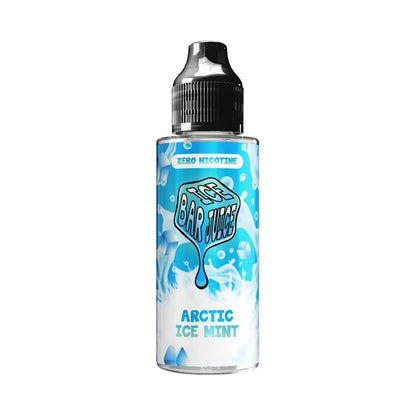Bottle of Bar Breeze Arctic Ice Mint e-liquid on a white background