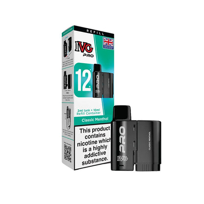IVG Pro pod Classic Menthol with packaging on a white background