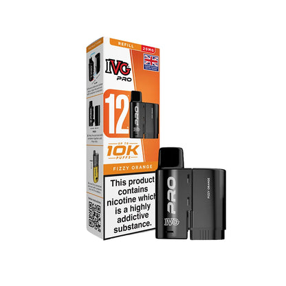 IVG Pro pod Fizzy Orange with packaging on a white background