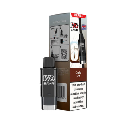 Cola Ice IVG SAVR refills and packaging on a white background