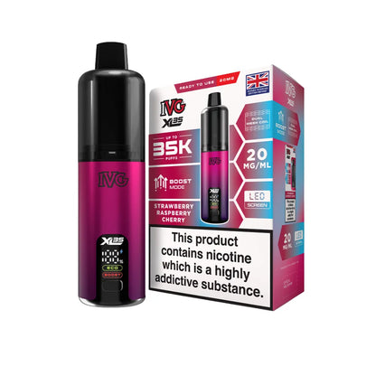 Ivoc vape device and packaging on a white background