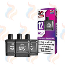 Three IVG Smart Max refills on a white background with UK Vape Supply Logo