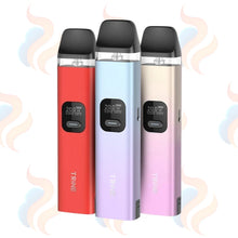 Three Innokin Trine Vape devices on a white background with UK Vape Supply Logo
