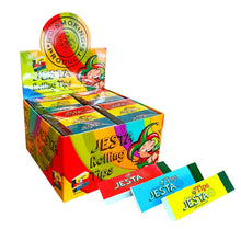 Box of 50 Jesta Rolling Tips with colourful packaging and visible branding on a white background.