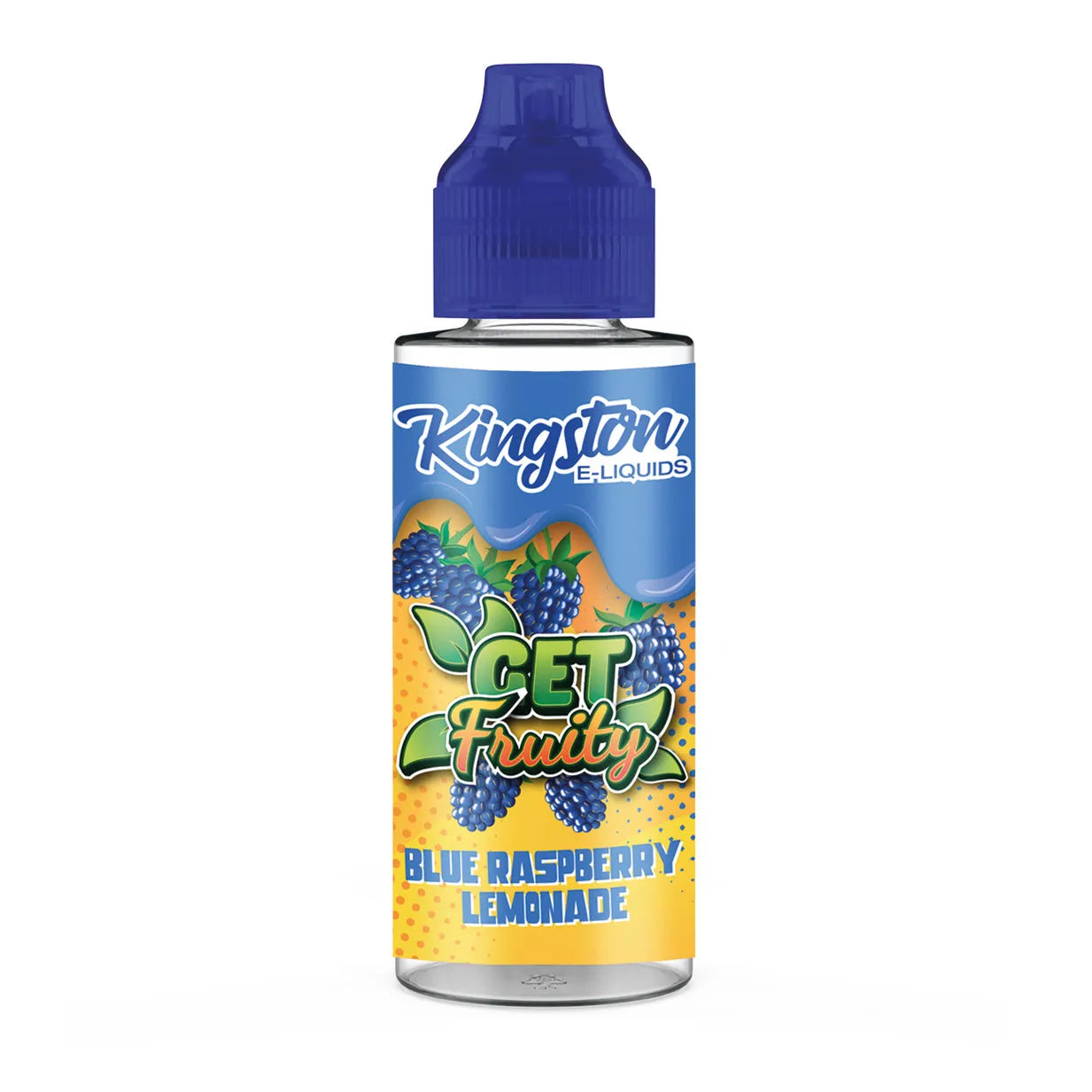 Kingston E-Liquids Blue Raspberry Lemonade bottle on a white background