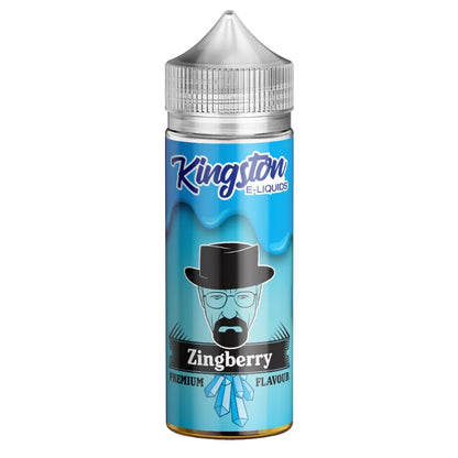 Kingston E-Liquids Zingberry bottle on a white background
