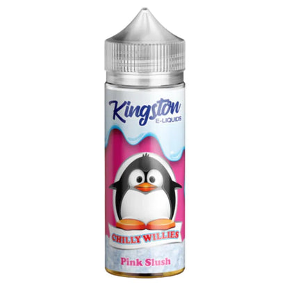 Kingston E-Liquids Chilly Willies Pink Slush bottle on a white background