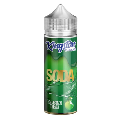 Kingston E-Liquids Soda Apple Fizz bottle on a white background