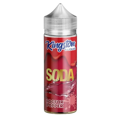 Kingston E-Liquids Doctor Popper Soda bottle on a white background