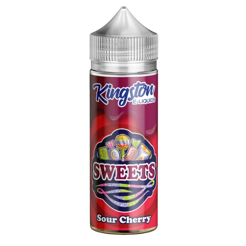 Kingston E-Liquids Sweets Sour Cherry bottle on a white background