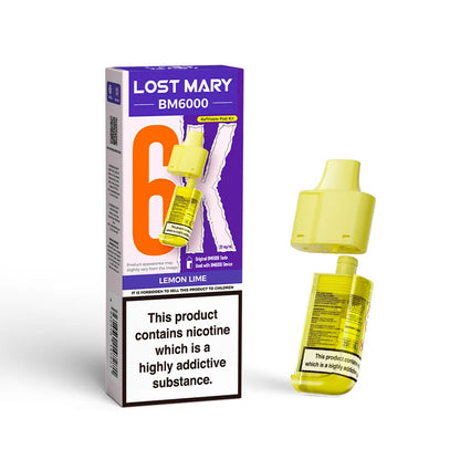 Lost Mary BM6000 refill pod cartridges on a white background