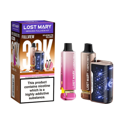 Lost Mary vape devices and packaging on a white background