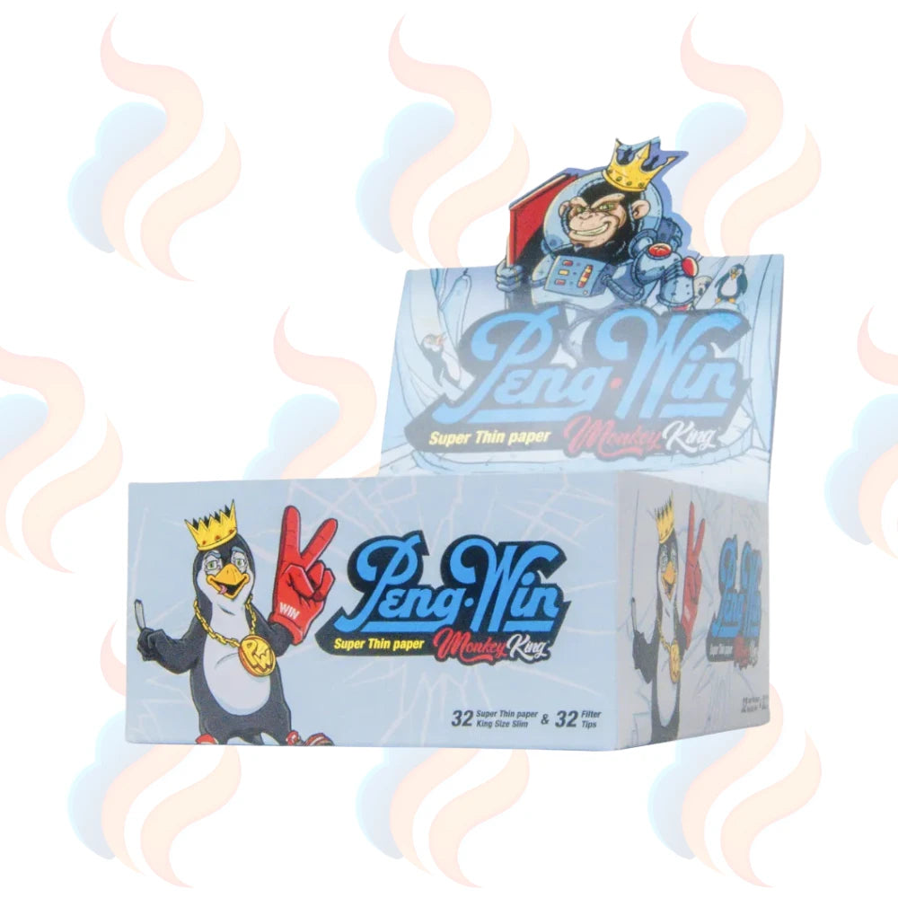 Monkey King Peng-Win Super Thin Papers & Tips 32pcs on a white background
