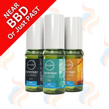Three Past Best before iBreathe E-liquids on a white background with UK Vape Supply Logo