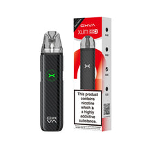 OXVA Xlim Go2 vape device and its packaging on a white background